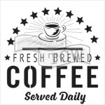 The Crafter's Workshop 6x6 inch Stencil - Fresh Coffee
