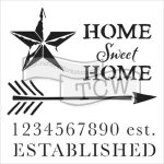 The Crafter's Workshop 6x6 inch Stencil - Home Sweet