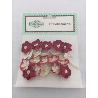 Cherry Blossom Paper Flowers - Red Velvet - The Hobby House
