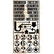 Tim Holtz Idea-ology - Alpha Parts - Framed