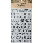 Tim Holtz Idea-ology - Metallic Stickers - Alpha Silver
