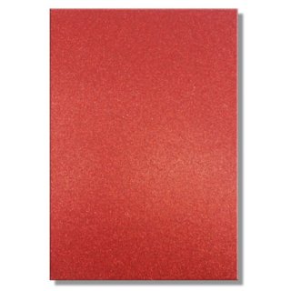 Dovecraft A4 Glitter Cardstock 220gsm - Ruby Red