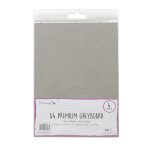 Dovecraft Essentials A4 Grey Board - 4pk