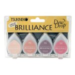 Brilliance Dew Drop Ink Pad 4pc Set - Painter's Palette