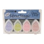 VersaMagic Dew Drop Chalk Ink Pad 4pc Set - Flower Pot