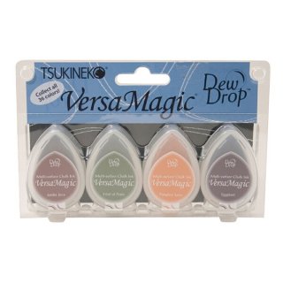 VersaMagic Dew Drop Chalk Ink Pad 4pc Set - Harvest