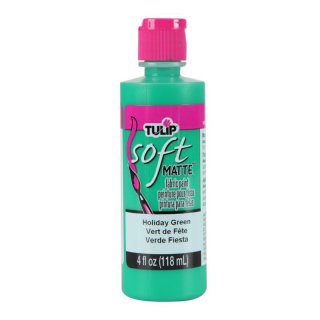 Tulip Soft Matte Fabric Paint 4oz - Holiday Green