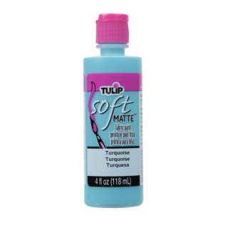 Tulip Soft Matte Fabric Paint 4oz - Turquoise