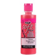 Tulip Soft Fabric Paint 4oz - Pearl Scarlet 