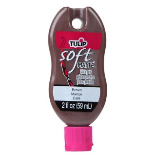 Tulip Soft Matte Fabric Paint 2oz - Brown