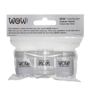WOW! Create Your Own Empty Jars 3pk