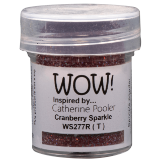 WOW! Embossing Glitter Cranberry Sparkle 15ml