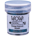 WOW! Embossing Glitter Vintage Peacock 15ml