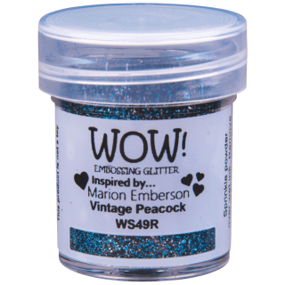 WOW! Embossing Glitter Vintage Peacock 15ml