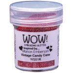 WOW! Embossing Glitter Vintage Candy Cane 15ml