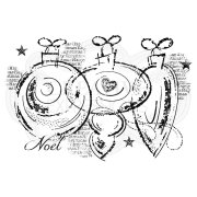 Woodware Clear Singles - Three Baubles