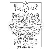 Woodware Clear Singles - Two Turtle Doves