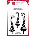 Woodware Clear Singles - Curly Christmas