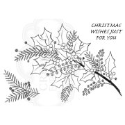 Woodware Clear Singles - Sketchy Sprigs