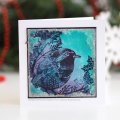 Woodware Clear Singles - Lino Cut Robin and Holly