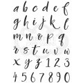 Woodware Clear Singles - Brush Script Lowercase