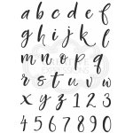 Woodware Clear Singles - Brush Script Lowercase