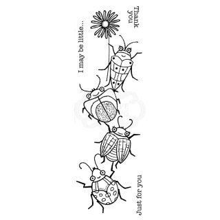 Woodware Clear Singles - Beetle Flower