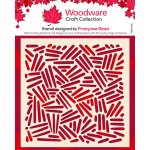 Woodware 6x6 inch Stencil - Cross Hatch
