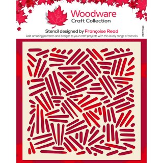 Woodware 6x6 inch Stencil - Cross Hatch