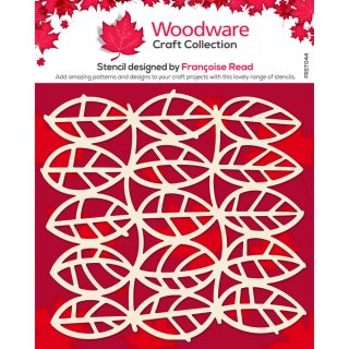 Woodware 6x6 inch Stencil - Leaf Panel