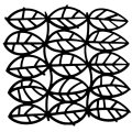 Woodware 6x6 inch Stencil - Leaf Panel