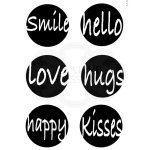 Woodware Clear Singles - Circle Words