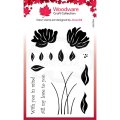 Woodware Clear Singles - Peony Set
