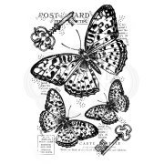 Woodware Clear Singles - Three Butterflies