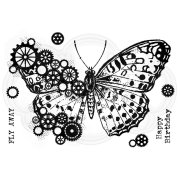 Woodware Clear Singles - Cog Butterfly