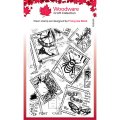 Woodware Clear Singles - Postage Stamp Background