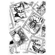Woodware Clear Singles - Postage Stamp Background