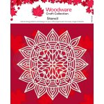 Woodware 6.8 inch Stencil - Aztec Mandala