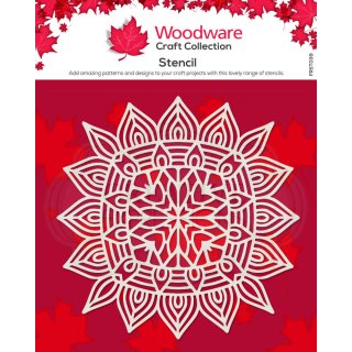 Woodware 6.8 inch Stencil - Aztec Mandala