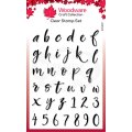 Woodware Clear Singles - Brush Script Lowercase