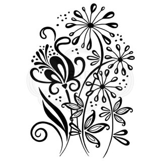 Woodware Clear Singles - Curly Petals