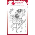 Woodware Clear Singles - Echinacea and Moth
