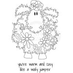 Woodware Clear Singles - Fuzzy Friends Baalamb