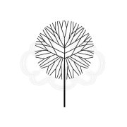 Woodware Clear Singles - Mini Round Twiggy Tree