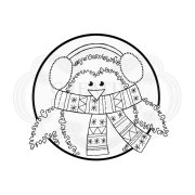 Woodware Clear Singles - Festive Fuzzies Mini Penguin