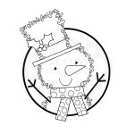 Woodware Clear Singles - Festive Fuzzies Mini Snowman