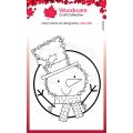 Woodware Clear Singles - Festive Fuzzies Mini Snowman