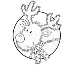 Woodware Clear Singles - Festive Fuzzies Mini Reindeer