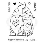 Woodware Clear Singles - Valentine Gnome