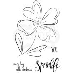 Woodware Clear Singles - Poppy Sketch